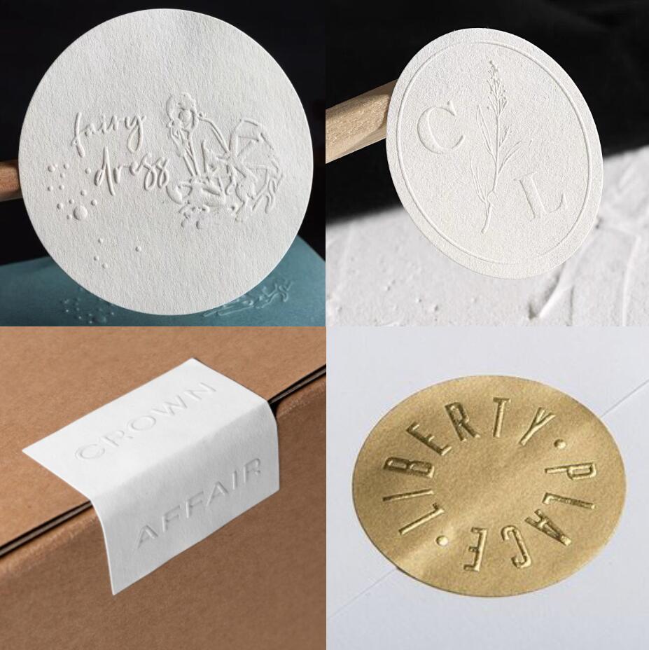Resin Art Logo - 3D エンボスステッカーカスタムロゴラベル包装パーティーギフトボックスバッグ封筒シールスタンプマリアージュ DIY ブロンズバンプ Manualidades