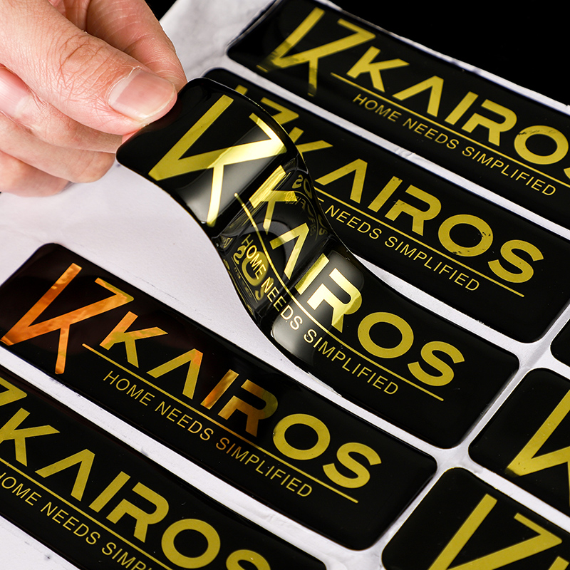 Resin Art Logo - カスタムドームエポキシ樹脂ステッカー3Dジェルロゴクリスタルラベル透明ブランドクリアパーソナライズドビニール自己粘着防水
