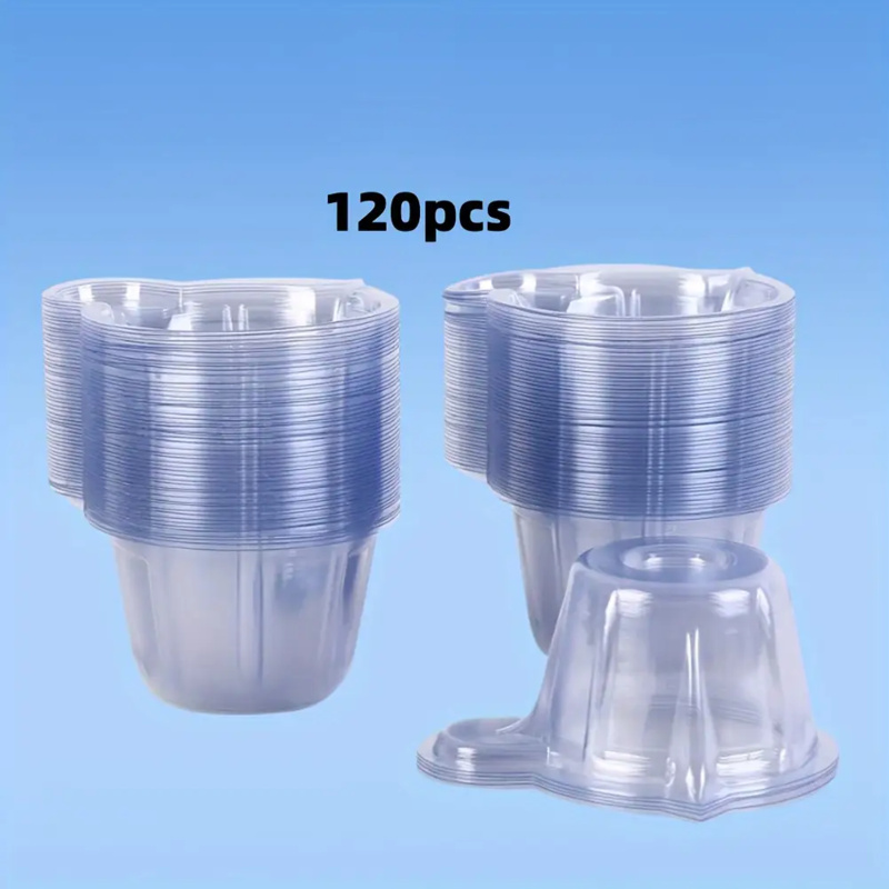 Resin Mixing Cup - 120透明プラスチック樹脂混合カップ、40ml円筒形多機能ディスペンシング容器、塗料、エポキシ樹脂、手作り用