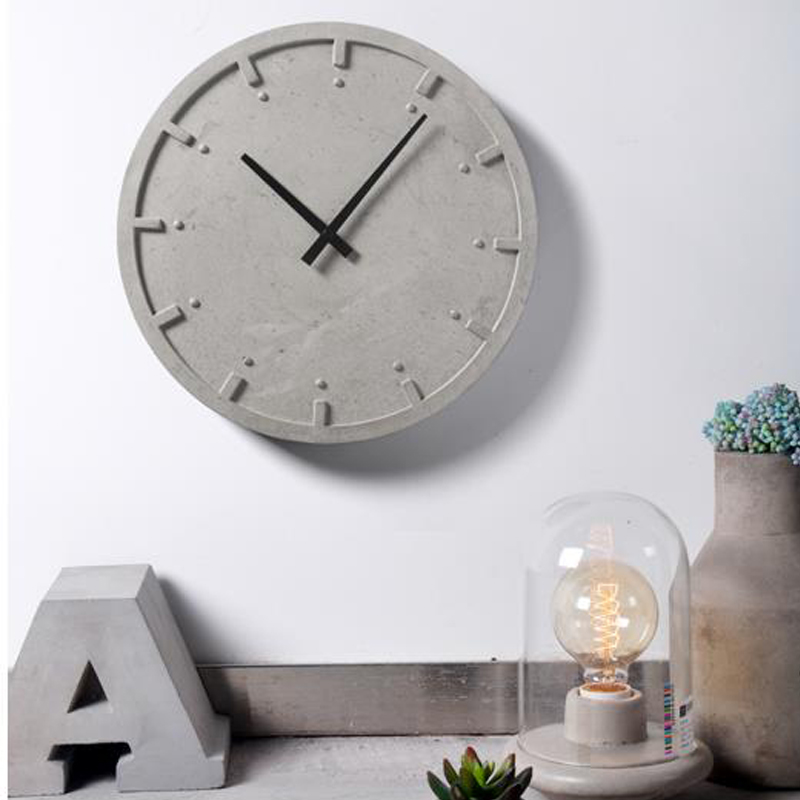 Resin Art Clock - 丸型コンクリート壁時計,居間,寝室,六角形,セメント,石膏,樹脂,正方形の壁時計型