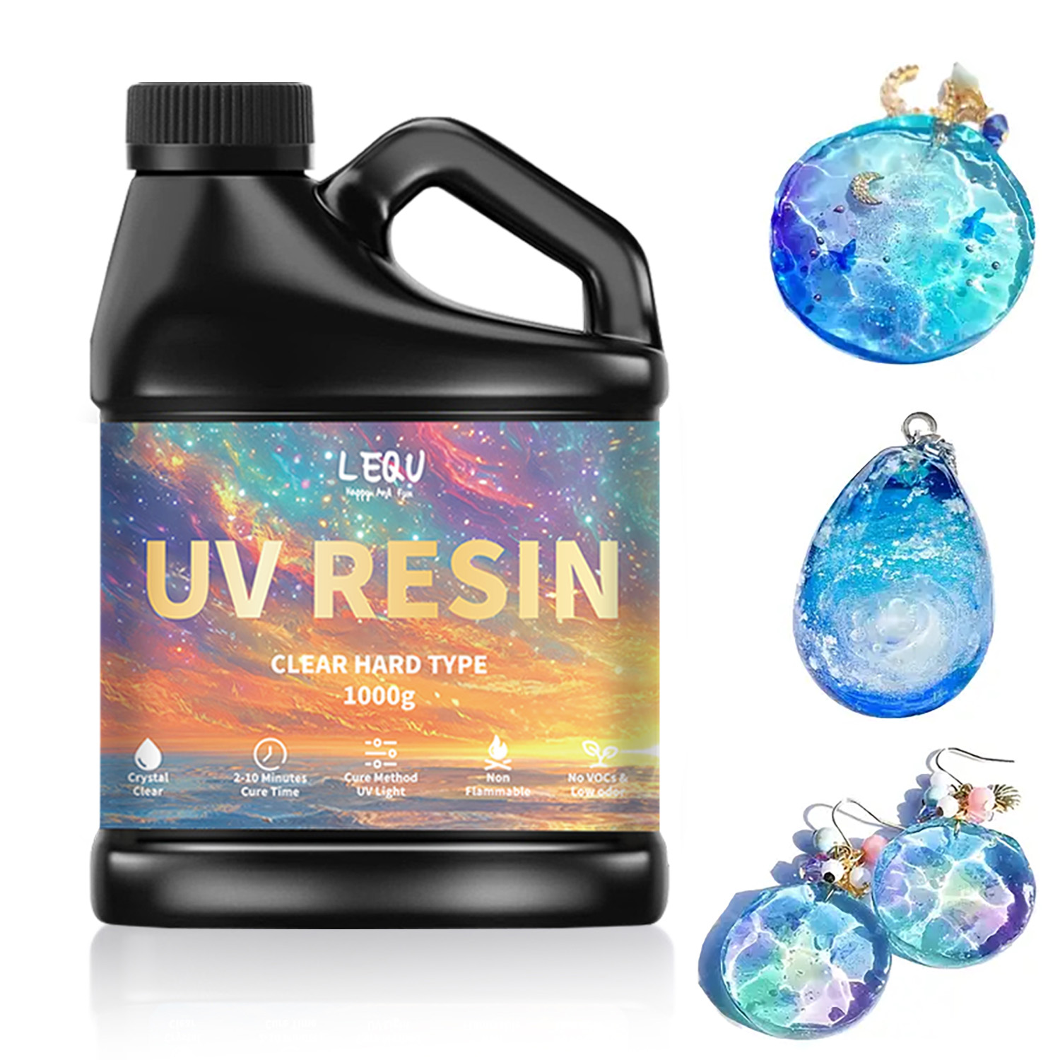 Resin Art Letters - 100/200/500/1000 グラム UV エポキシ樹脂接着剤高透明度速乾性接着剤高硬度 DIY 用品樹脂接着剤ジュエリー作成用