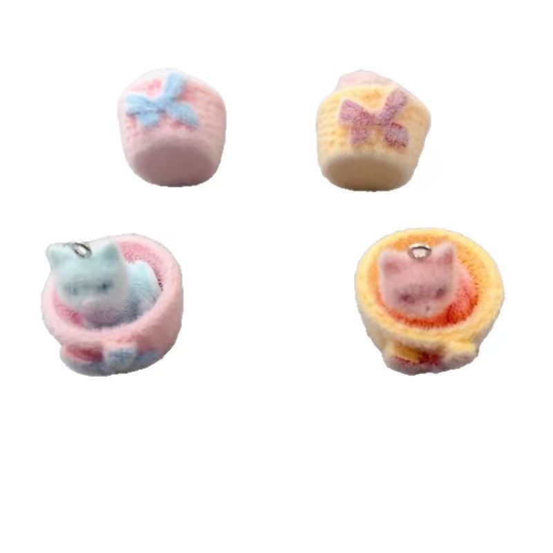 4個入り3Dぬいぐるみ樹脂製猫ペンダント、DIYジュエリー製 - Resin Art Jewelry Kit のレビューと価格