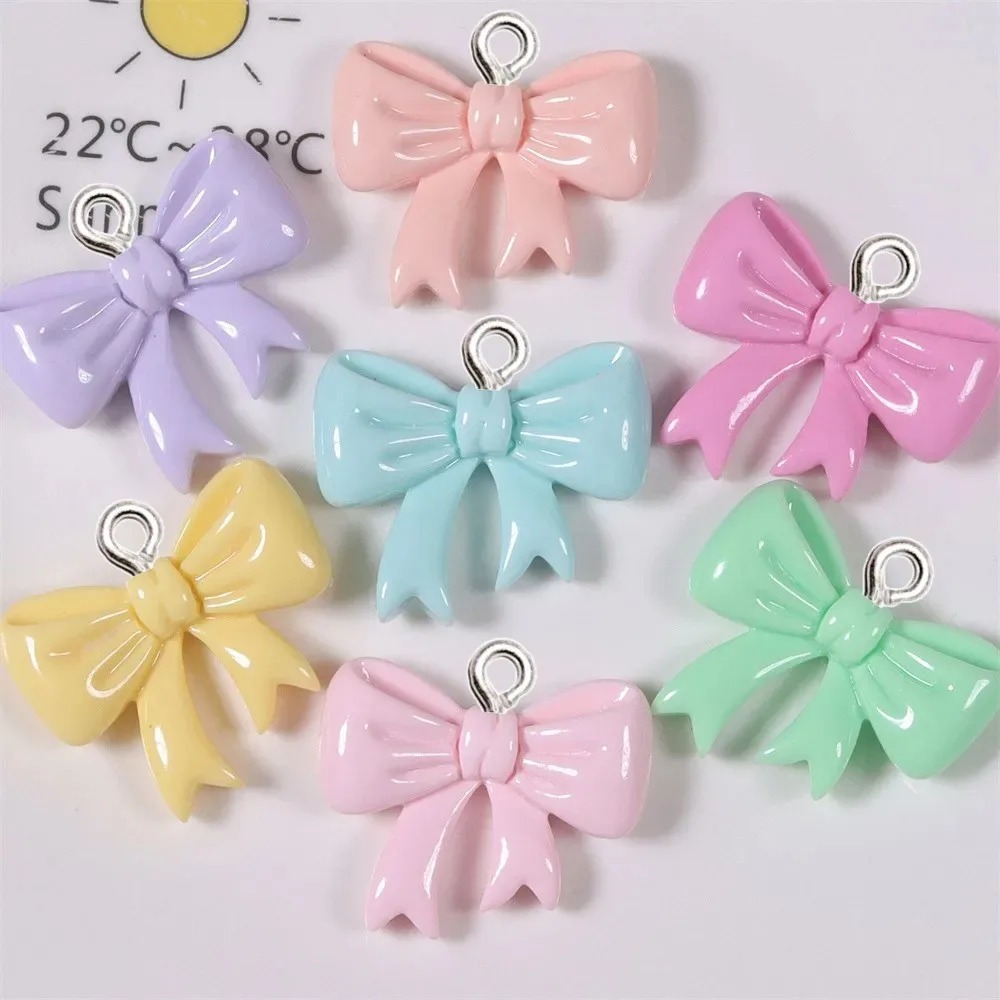 10 個のキャンディーカラーのリボン樹脂チャーム手作り装飾品 - Resin Art Jewelry Kit のレビューと価格
