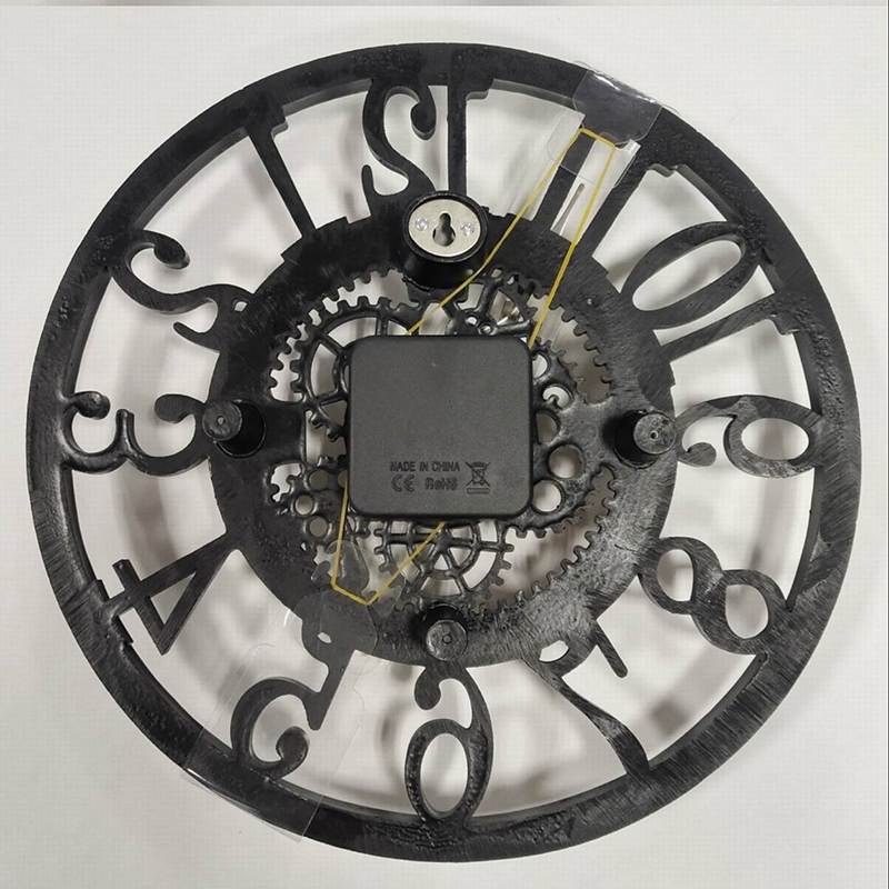 屋外壁時計防水レトロ樹脂モダンな壁時計サイレントクリエイティ - Resin Art Clock のレビューと価格