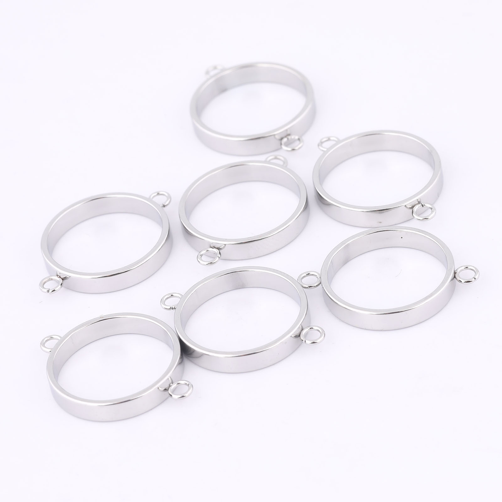 ステンレス鋼オープンベゼルブレスレットコネクタ、DIY中空ペ - Resin Art Jewelry Kit のレビューと価格