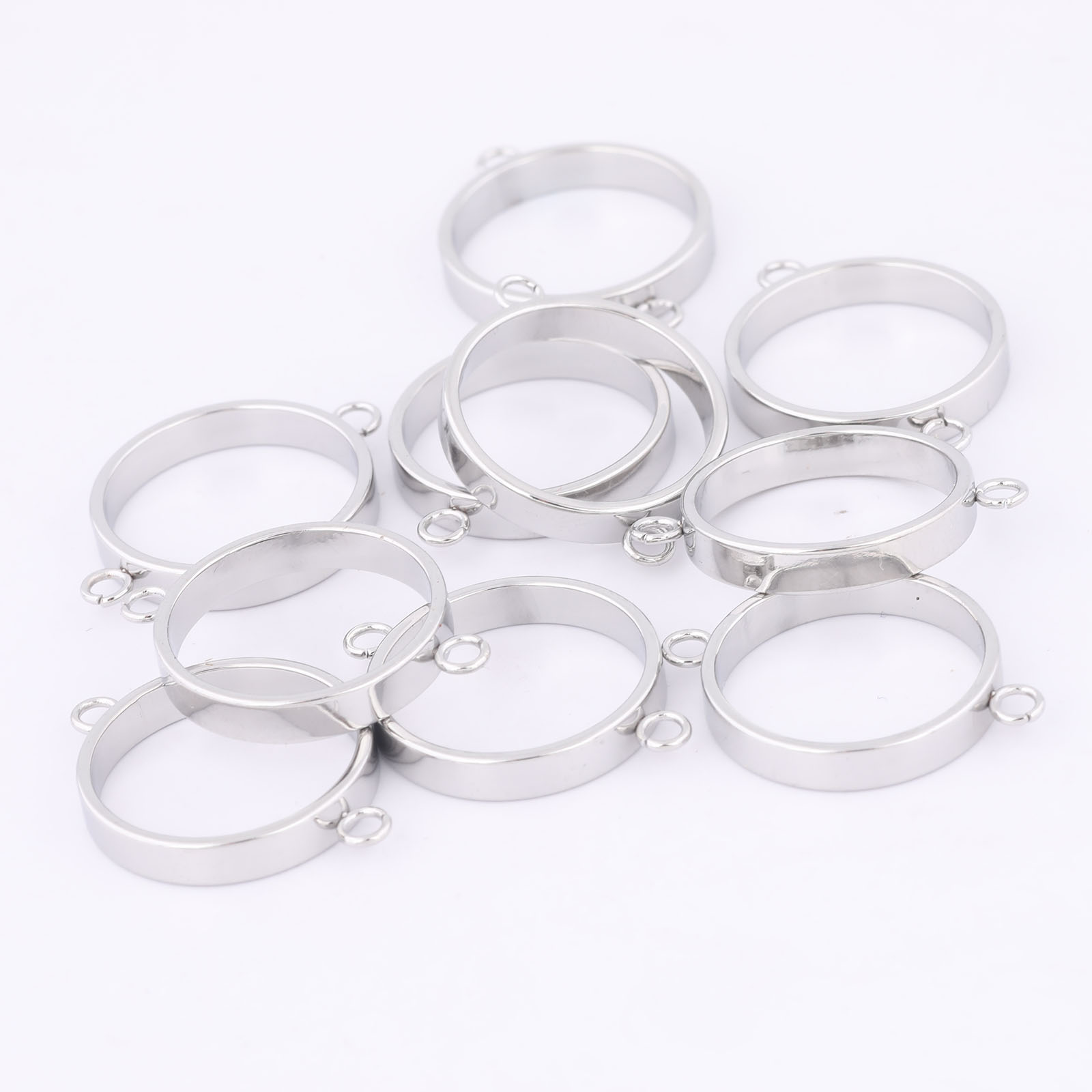 ステンレス鋼オープンベゼルブレスレットコネクタ、DIY中空ペ - Resin Art Jewelry Kit のレビューと価格