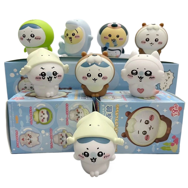 8個入り/箱 カワイイちいかわ水槽ブラインドボックスフィギュ - Resin Art Case のレビューと価格