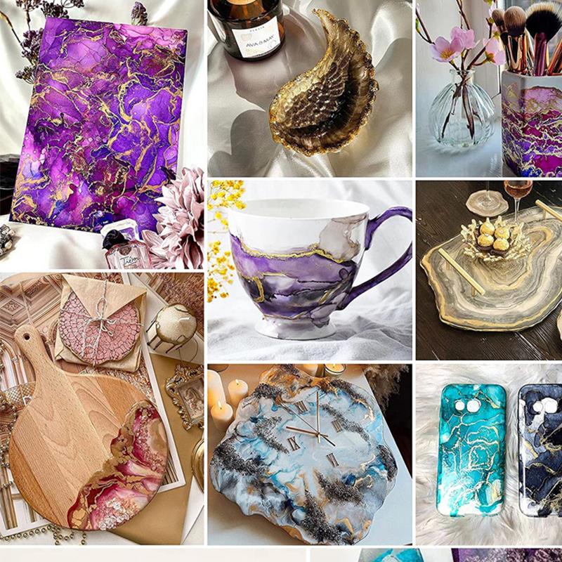 1 セット樹脂顔料キットアートインクアルコール液体着色剤染料 - Resin Art Letters のレビューと価格