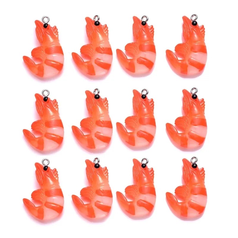 10 個アクリル樹脂漫画シーフードチャーム 3D 模擬ロブス - Resin Art Jewelry Kit のレビューと価格