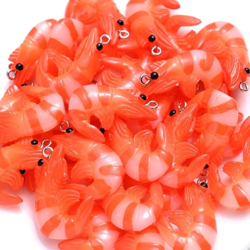 10 個アクリル樹脂漫画シーフードチャーム 3D 模擬ロブス - Resin Art Jewelry Kit のレビューと価格