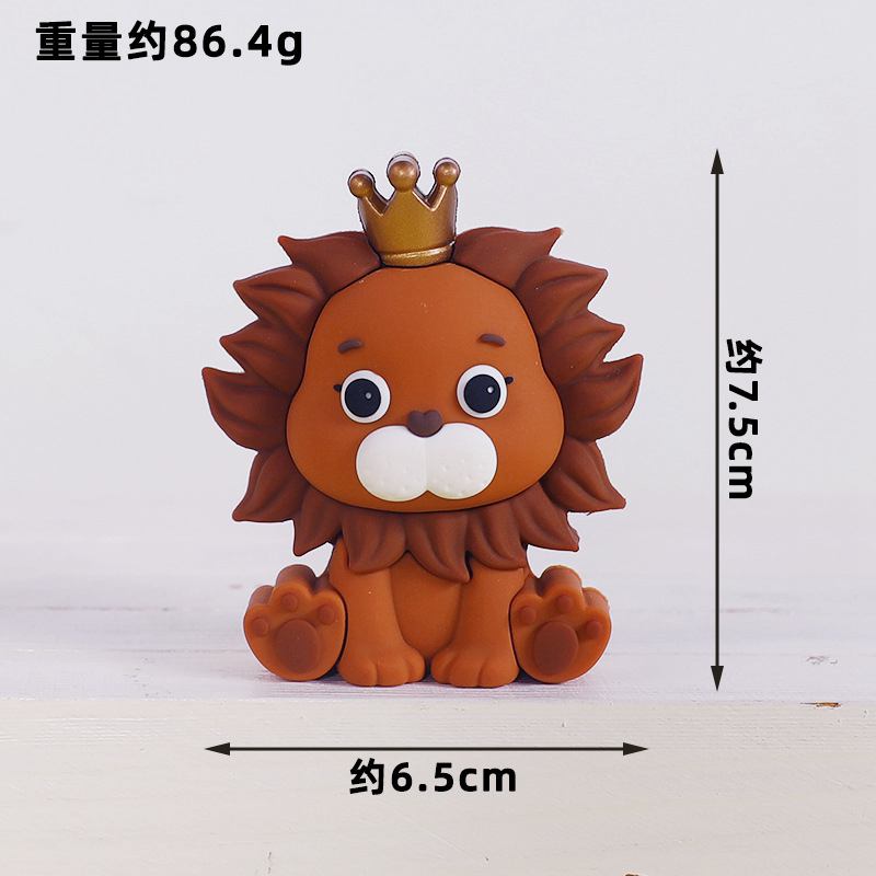 ジャングルサファリ動物人形ケーキデコレーションライオン象マネ - Resin Art Baby のレビューと価格