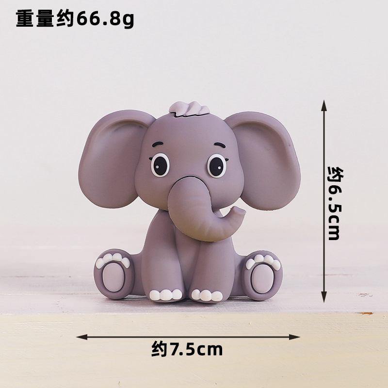 ジャングルサファリ動物人形ケーキデコレーションライオン象マネ - Resin Art Baby のレビューと価格