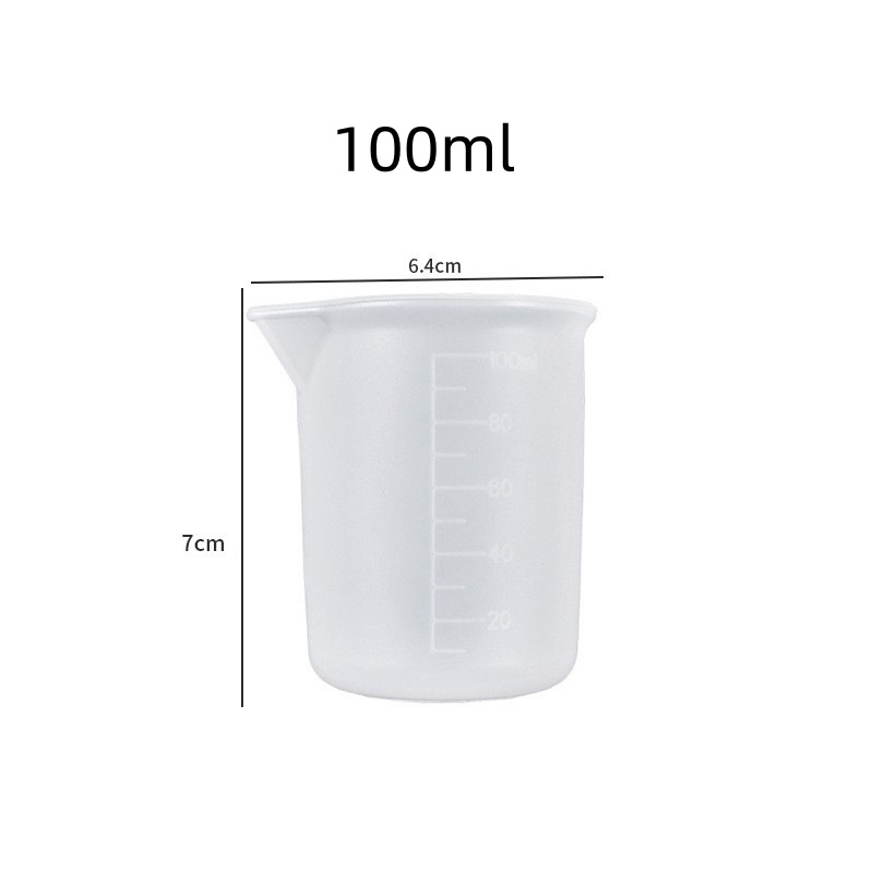 100 ミリリットルシリコーン樹脂消耗品計量カップ透明テープ - Resin Mixing Cup のレビューと価格