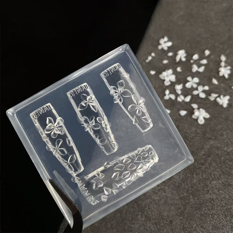 **1PC 3D 花ネイルモールド DIY シリコーンネイル - Resin Art Templates Free のレビューと価格
