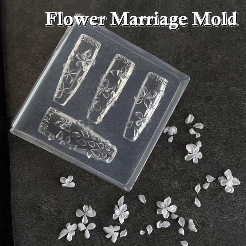 **1PC 3D 花ネイルモールド DIY シリコーンネイル - Resin Art Templates Free のレビューと価格