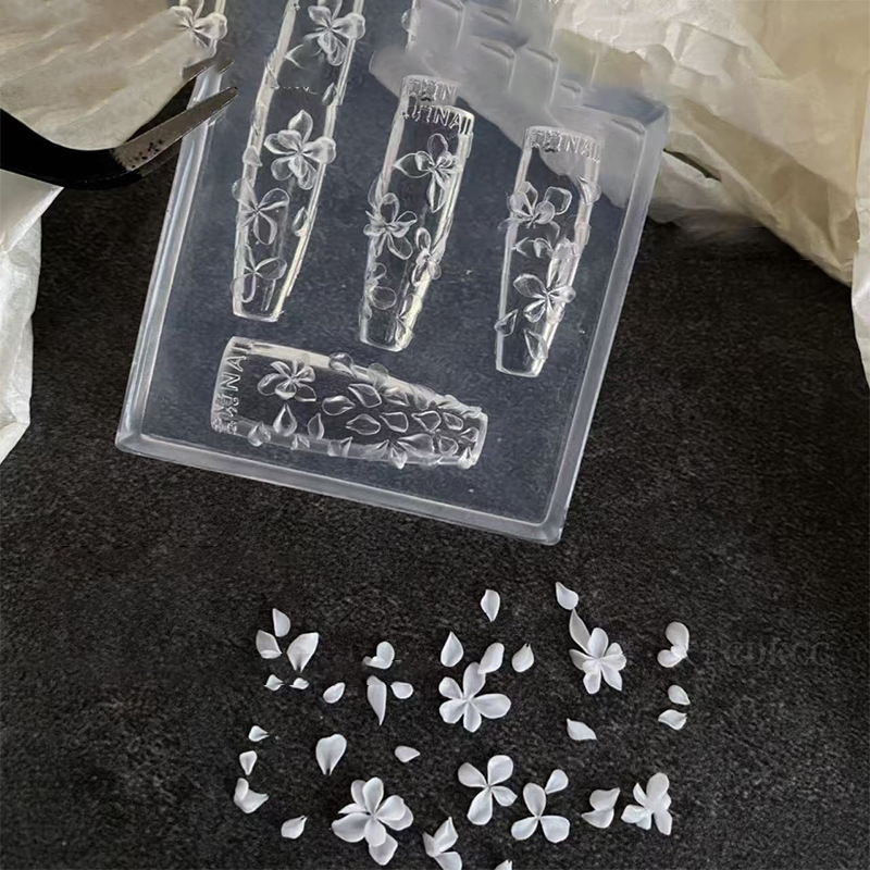**1PC 3D 花ネイルモールド DIY シリコーンネイル - Resin Art Templates Free のレビューと価格