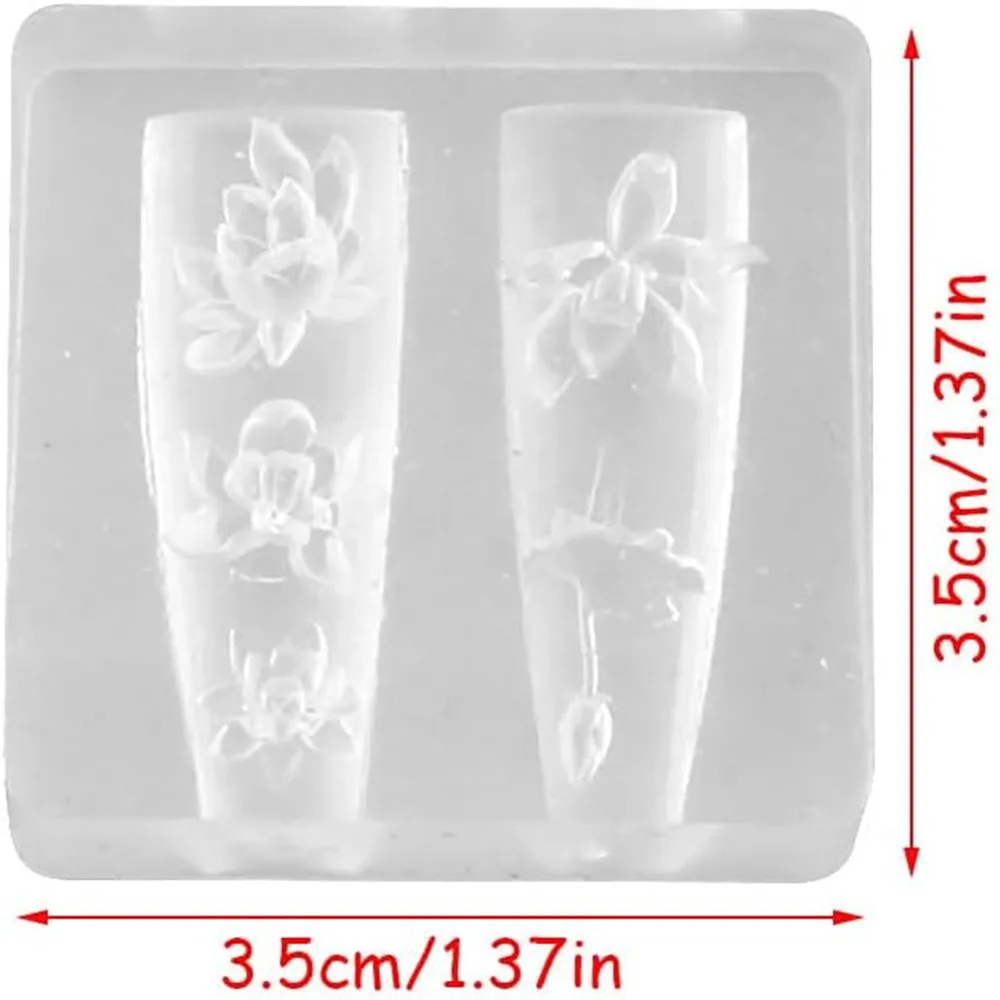 3D とげネイルデザインシリコーン金型彫刻テンプレートアート - Resin Art Templates Free のレビューと価格