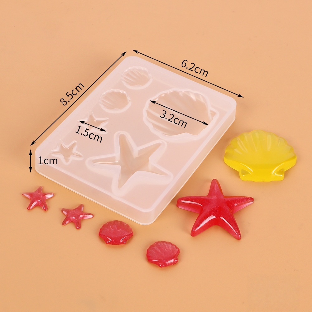 DIY 海洋テーマクリスタルエポキシ樹脂シェルジュエリーペン - Resin Art Letters のレビューと価格