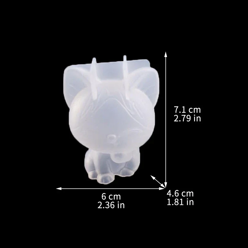 3D 幾何学的なシリコーンユニコーン猫鹿クマ型ソープキャンド - Resin Art Clay のレビューと価格