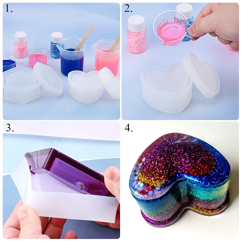 シリコンモデリングキット,金型,成形金,液体シリコン金,製造 - Resin Art Earrings Kit のレビューと価格