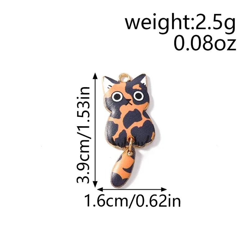 10 個 16 × 39 ミリメートルかわいい漫画猫樹脂チャ - Resin Art Jewelry Kit のレビューと価格