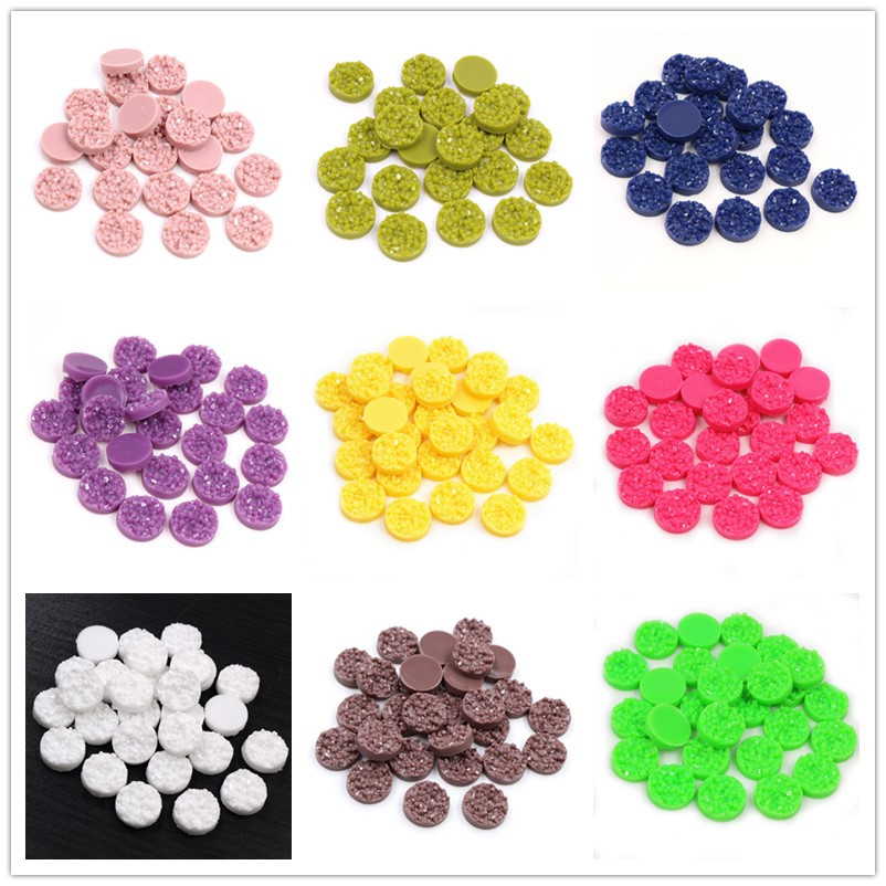 40 個樹脂 Druzy カボションドーム 8/10/12  - Resin Art Jewelry Kit のレビューと価格