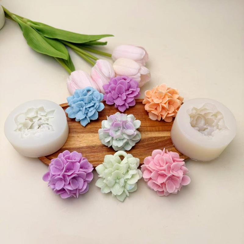 ● アジサイの花シリコンモールド DIY アロマセラピーキャ - Resin Art Clay のレビューと価格