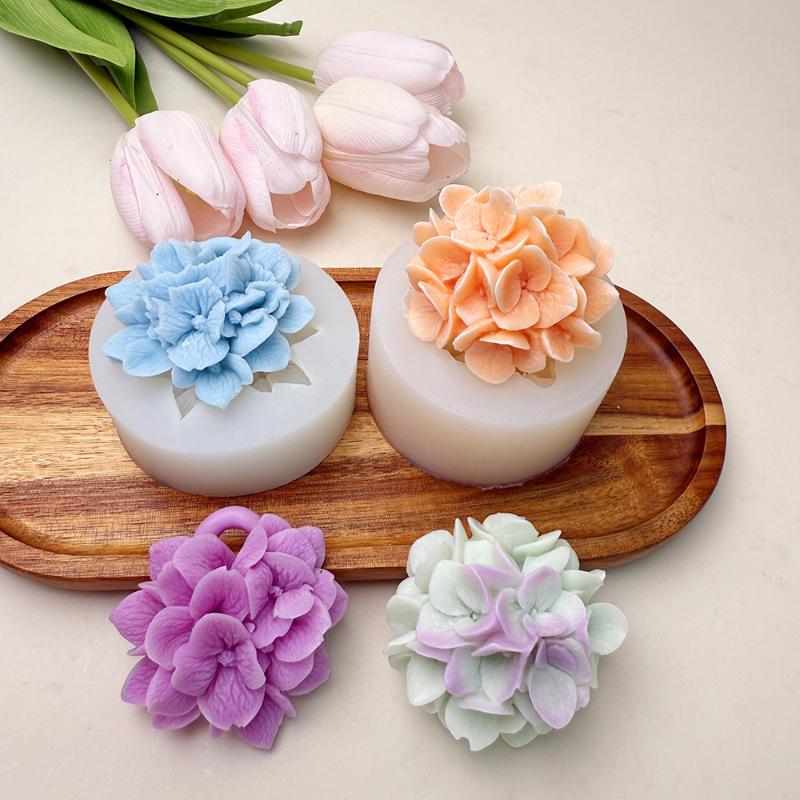 ● アジサイの花シリコンモールド DIY アロマセラピーキャ - Resin Art Clay のレビューと価格