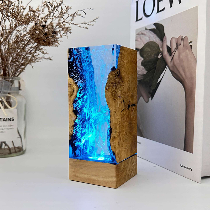 水中洞窟テーマ生物樹脂テーブルライトクリエイティブアート装飾 - Resin Art Underwater のレビューと価格