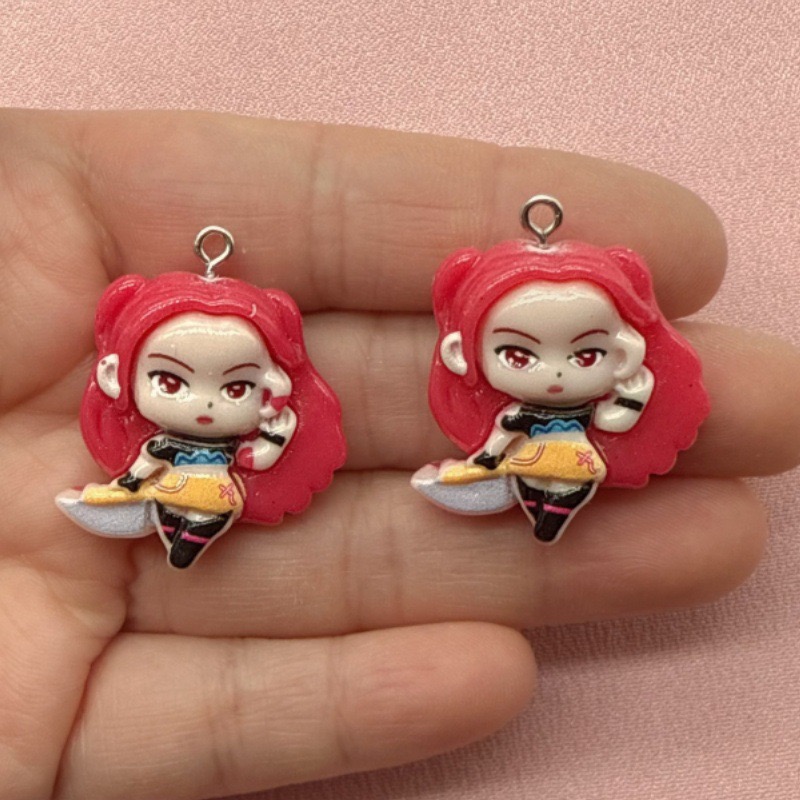10個入り樹脂製漫画ペンダント、DIYジュエリー製作イヤリン - Resin Art Jewelry Kit のレビューと価格
