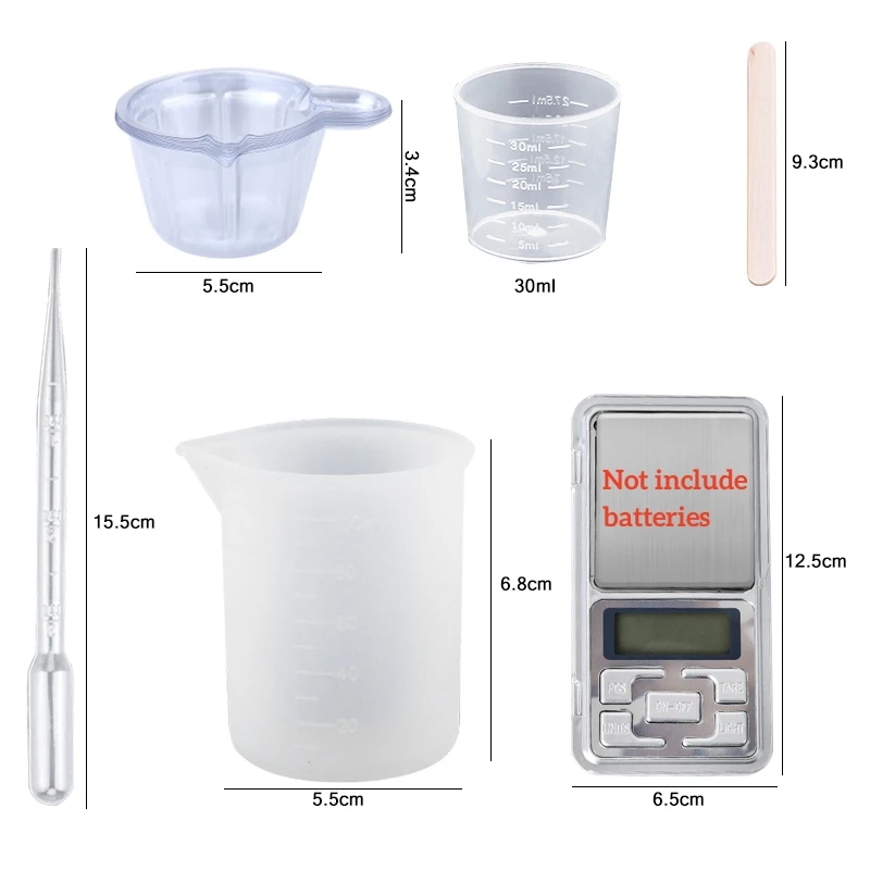 エポキシ樹脂キット クリスタルクリア 簡単混合 AB樹脂 ス - Resin Mixing Cup のレビューと価格