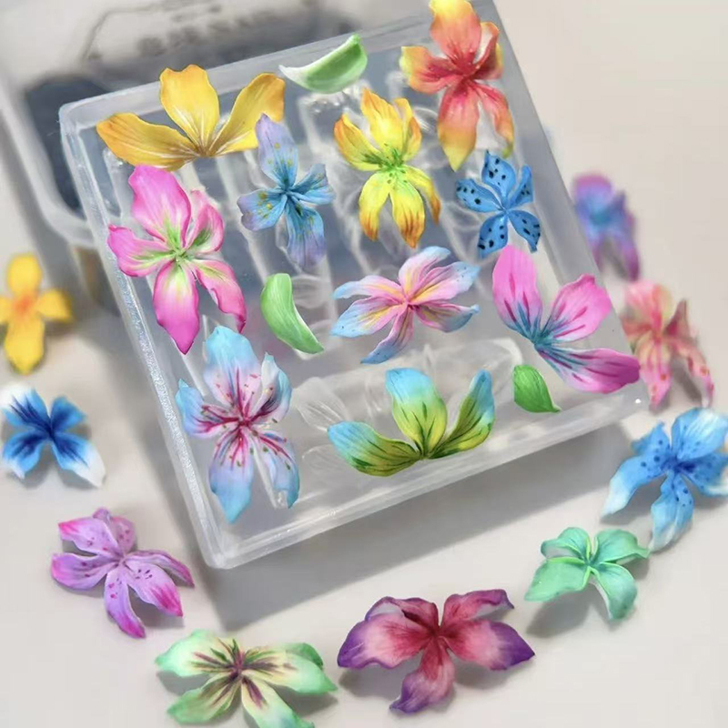 Z. 3D 花ネイルモールド DIY シリコーンネイルツール - Resin Art Templates Free のレビューと価格