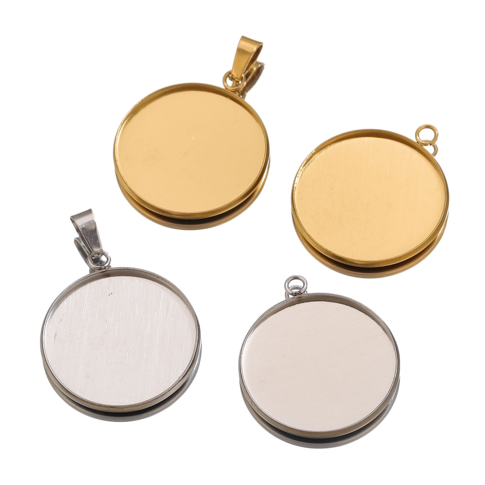 10 個ステンレス鋼ゴールドペンダント樹脂トレイベース DI - Resin Art Jewelry Kit のレビューと価格