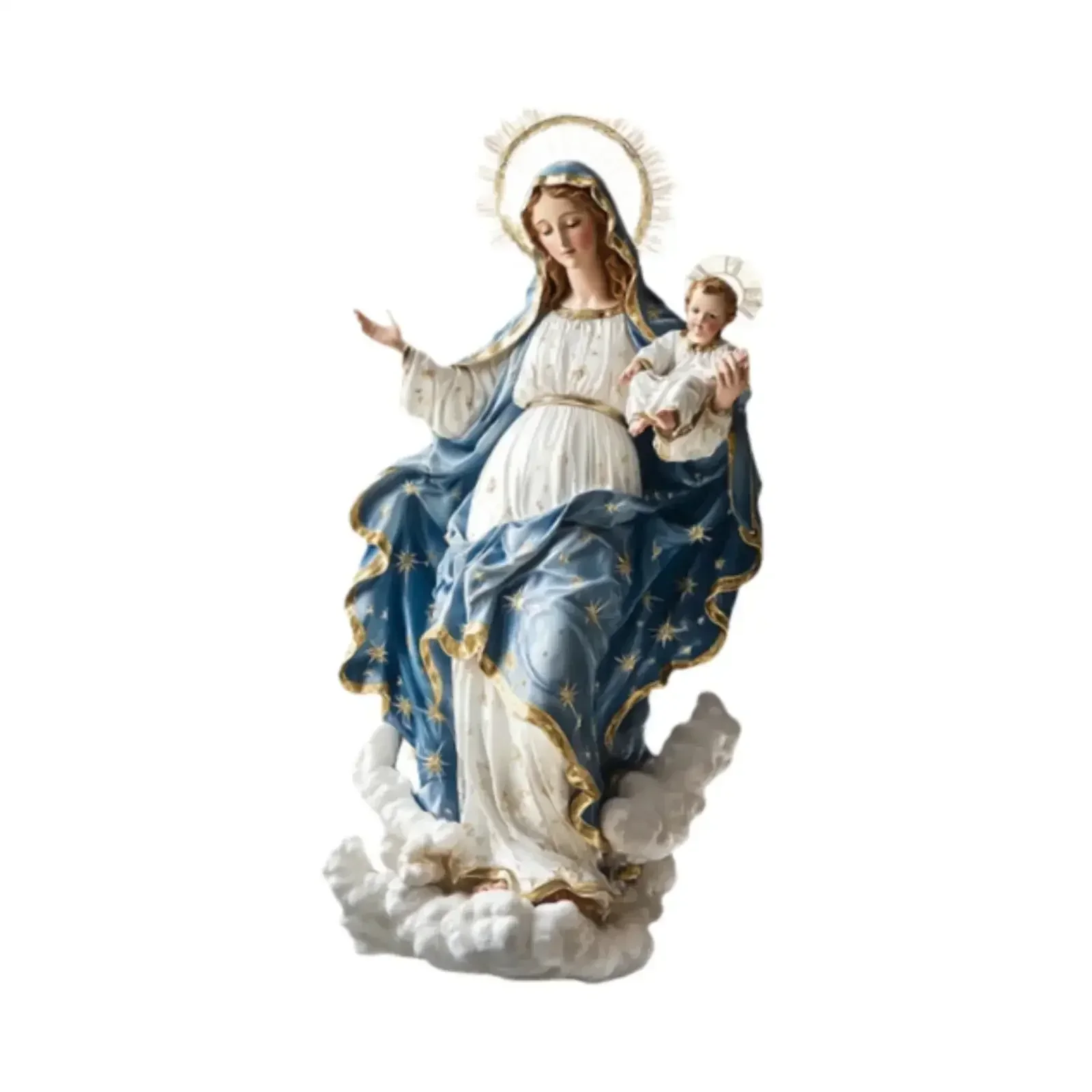 5B kaevixd o聖母マリア像 クリスマスシーン装飾オ - Resin Art Mary のレビューと価格