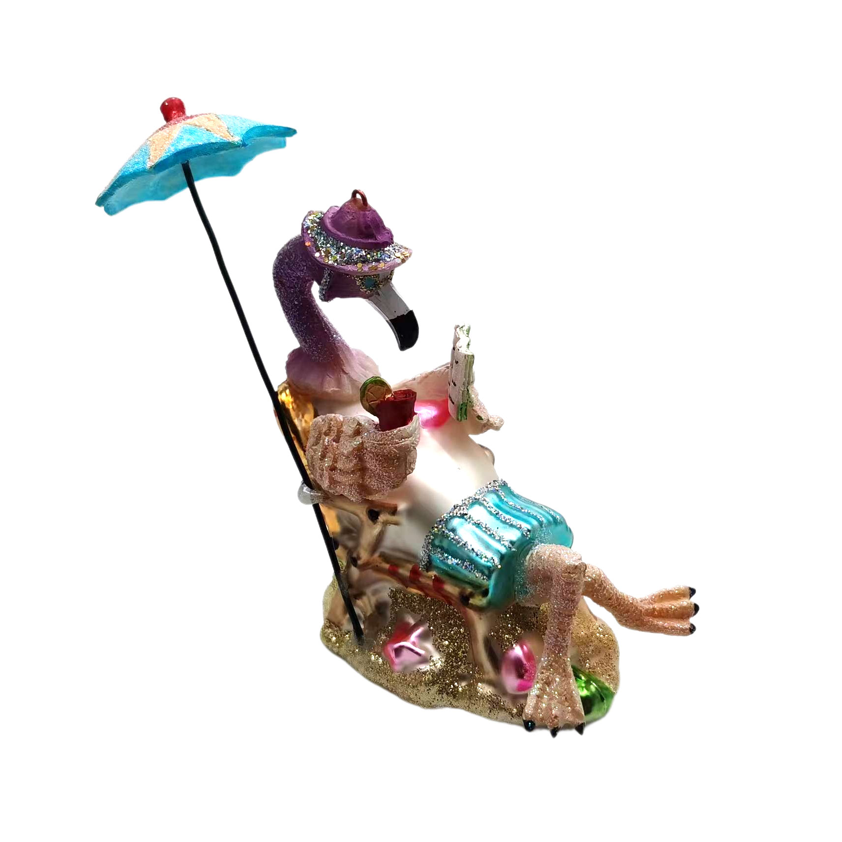 クリスマスの木の装飾のためのガラスと樹脂のアートフラミンゴの - Xmas Resin Art のレビューと価格