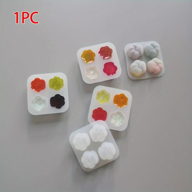 1猫の足跡模様シリコンモールドセット-4AユニークなDIY樹 - Resin Art Clay のレビューと価格