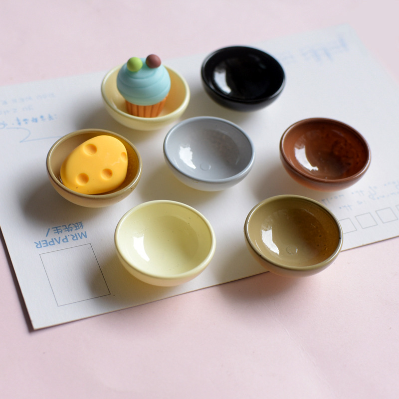 子供のためのミニチュア樹脂ボウルモデル、カラーミキシングカッ - Resin Mixing Cup のレビューと価格