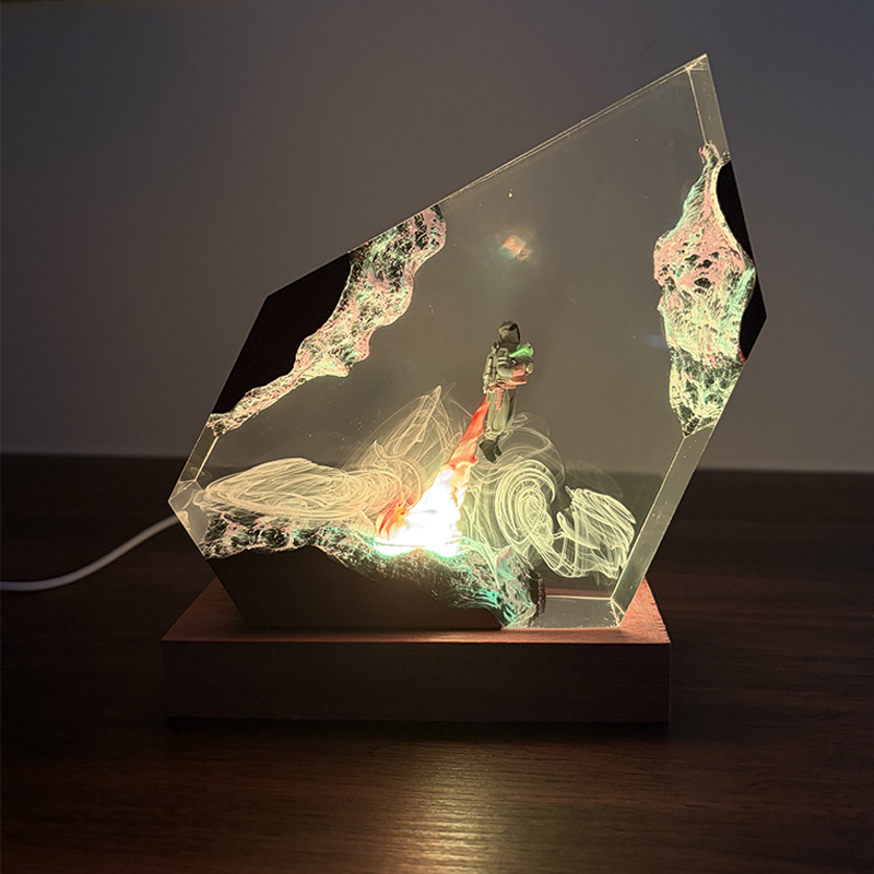 SFアニメフィギュア生物樹脂製テーブルライトクリエイティブア - Resin Art Baby のレビューと価格