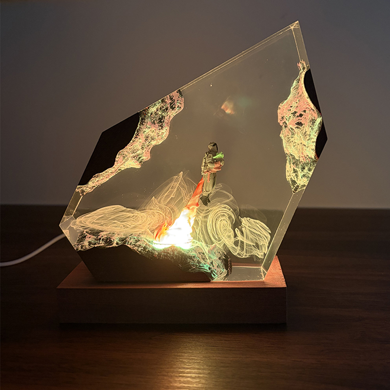 SFアニメフィギュア生物樹脂製テーブルライトクリエイティブア - Resin Art Baby のレビューと価格