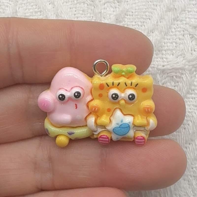 10個入り漫画風樹脂ペンダント、DIYジュエリー製作イヤリン - Resin Art Jewelry Kit のレビューと価格