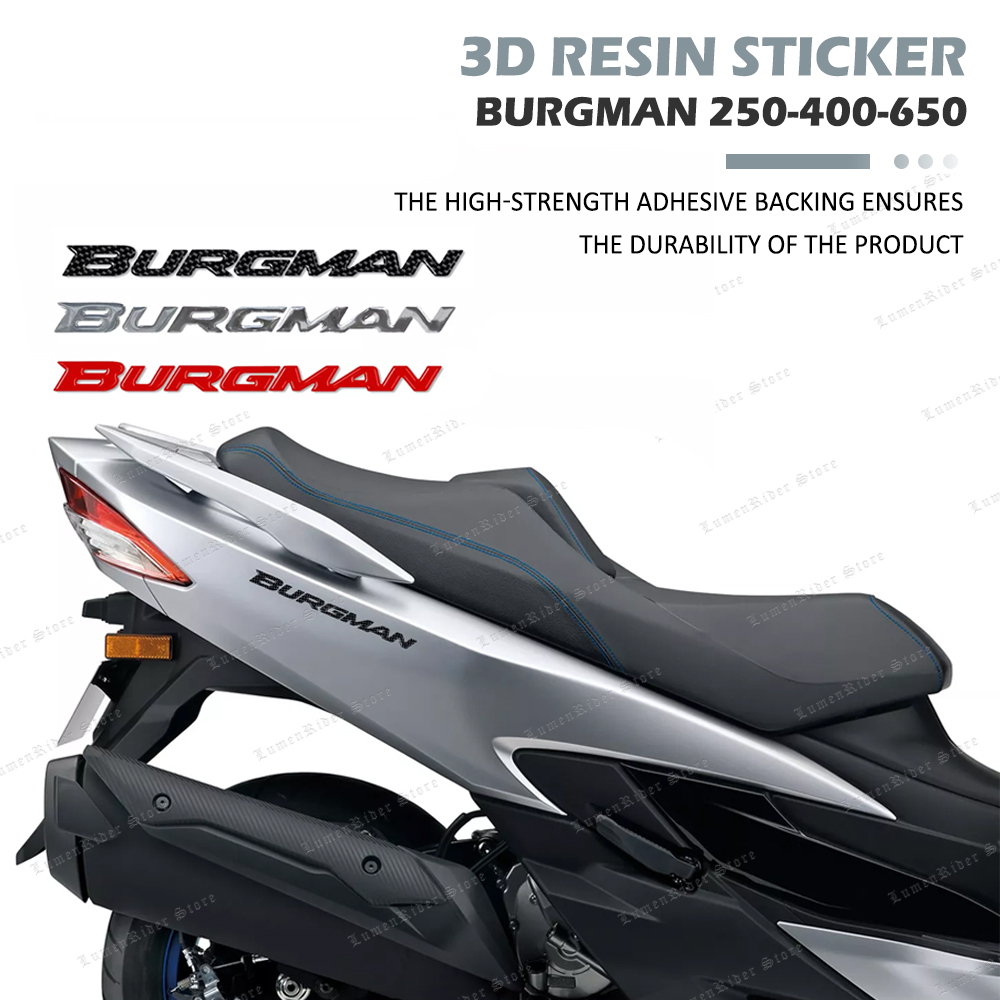 オートバイ用3D樹脂ステッカー,スズキバーグマンのエンブレム - Resin Art Logo のレビューと価格