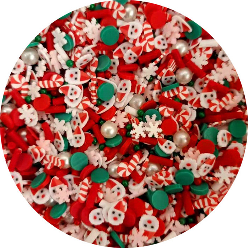 クリスマスポリマークレイスライススライムフレーク振りかける  - Xmas Resin Art のレビューと価格