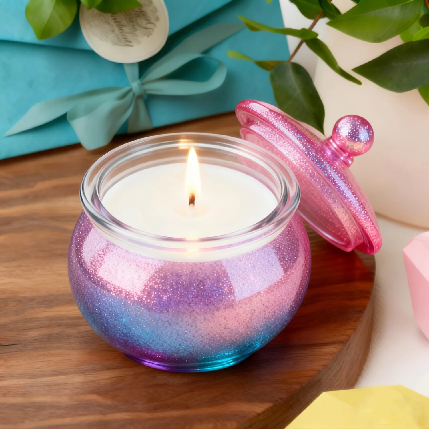 蓋付きの丸い樹脂製缶型1セット、DIYジュエリー収納ボックス - Resin Art Case のレビューと価格