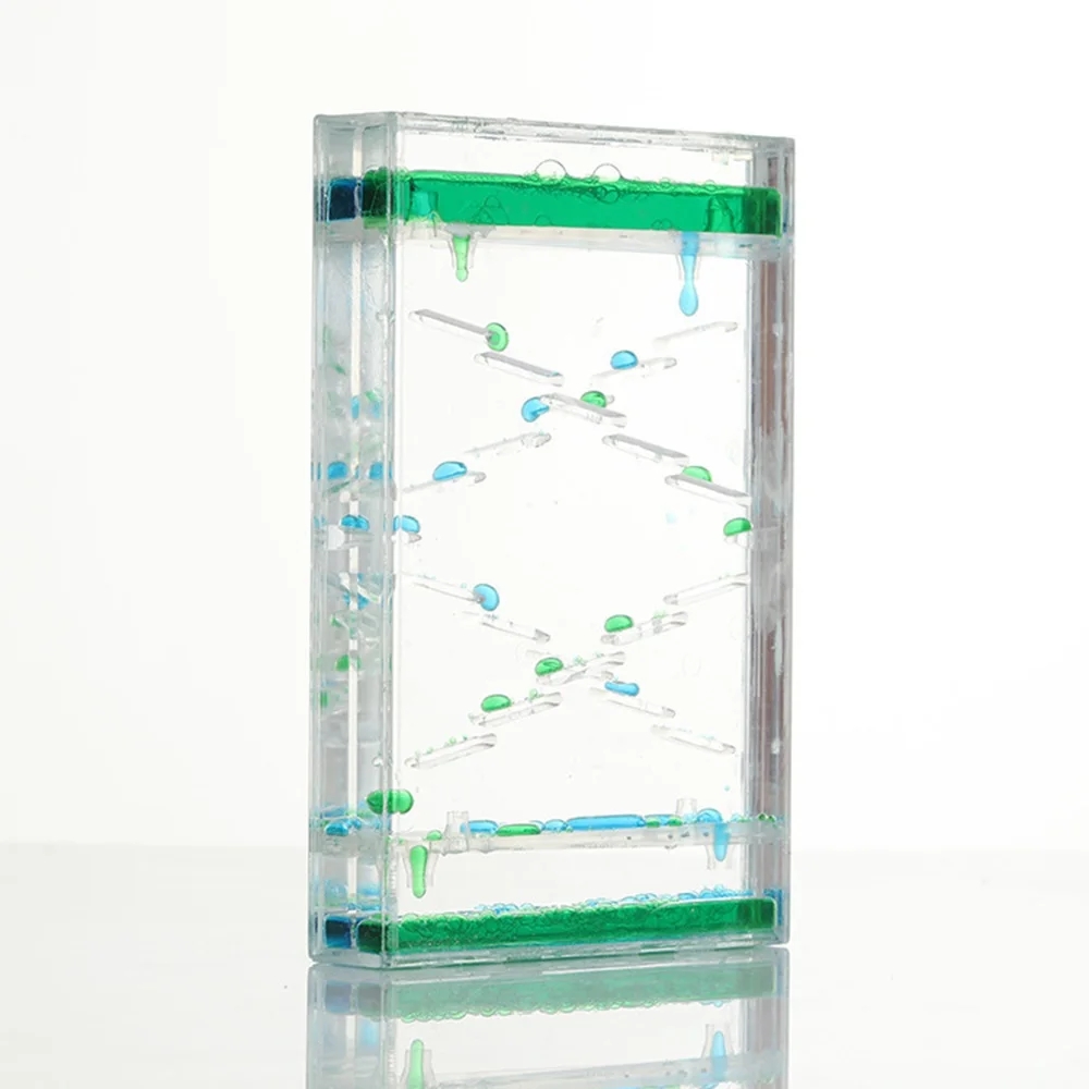 装飾用のスライド式ガラス,四角いオイルドロップタイマー,液体 - Resin Art Clock のレビューと価格
