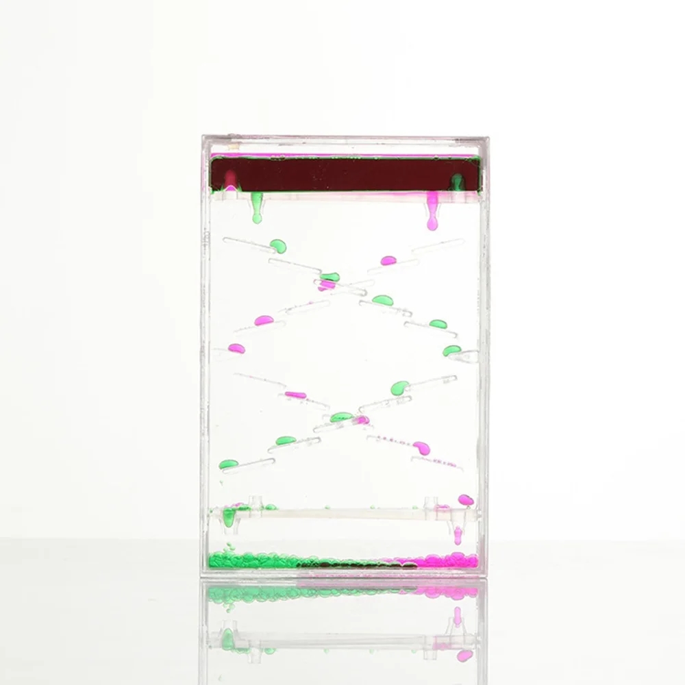 装飾用のスライド式ガラス,四角いオイルドロップタイマー,液体 - Resin Art Clock のレビューと価格